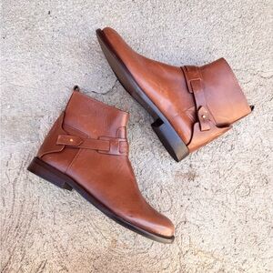 Tory Burch Tan Leather Ankle Booties